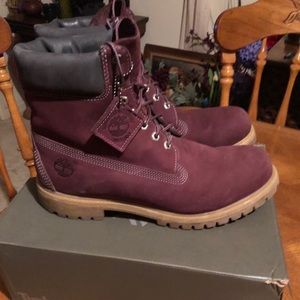 Maroon Timberlands